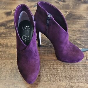 Jessica Simpson Plum Heeled Boots